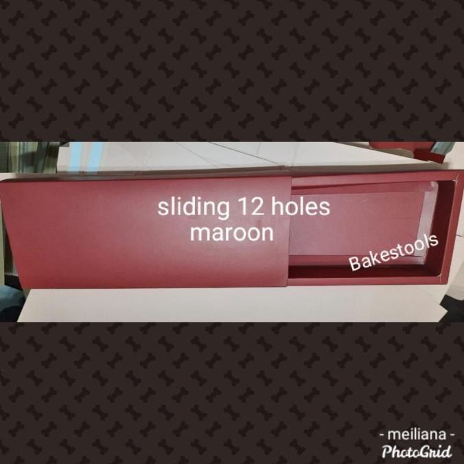

Dus Sekat 12 Sliding, isi 10 pcs - Maroon
