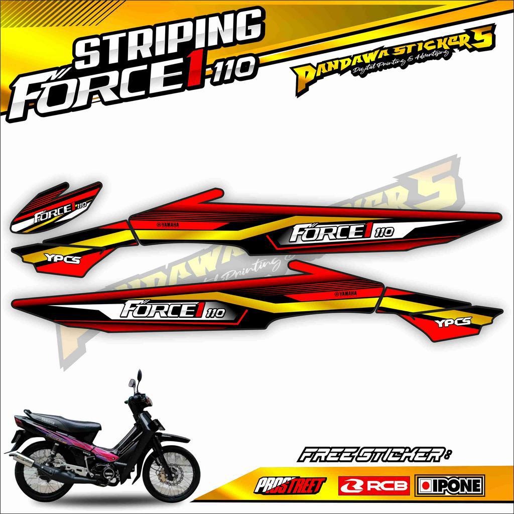STRIPING VARIASI FORCE 1 / STICKER LIST VARIASI MOTOR YAMAHA FORCE ONE