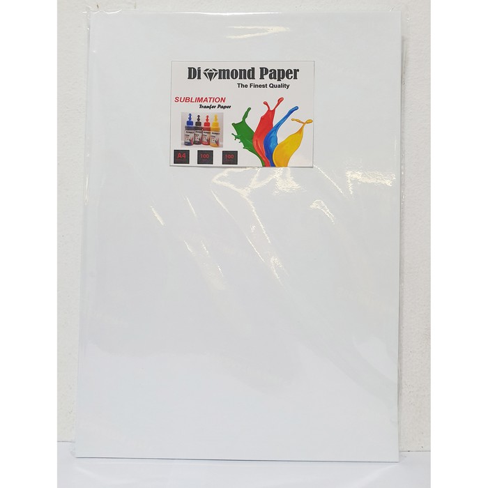 

Terlaris KERTAS SUBLIM / TRANFER PAPER SUBLIM DIAMOND UKURAN A4 100LEMBAR 100GS Elegan