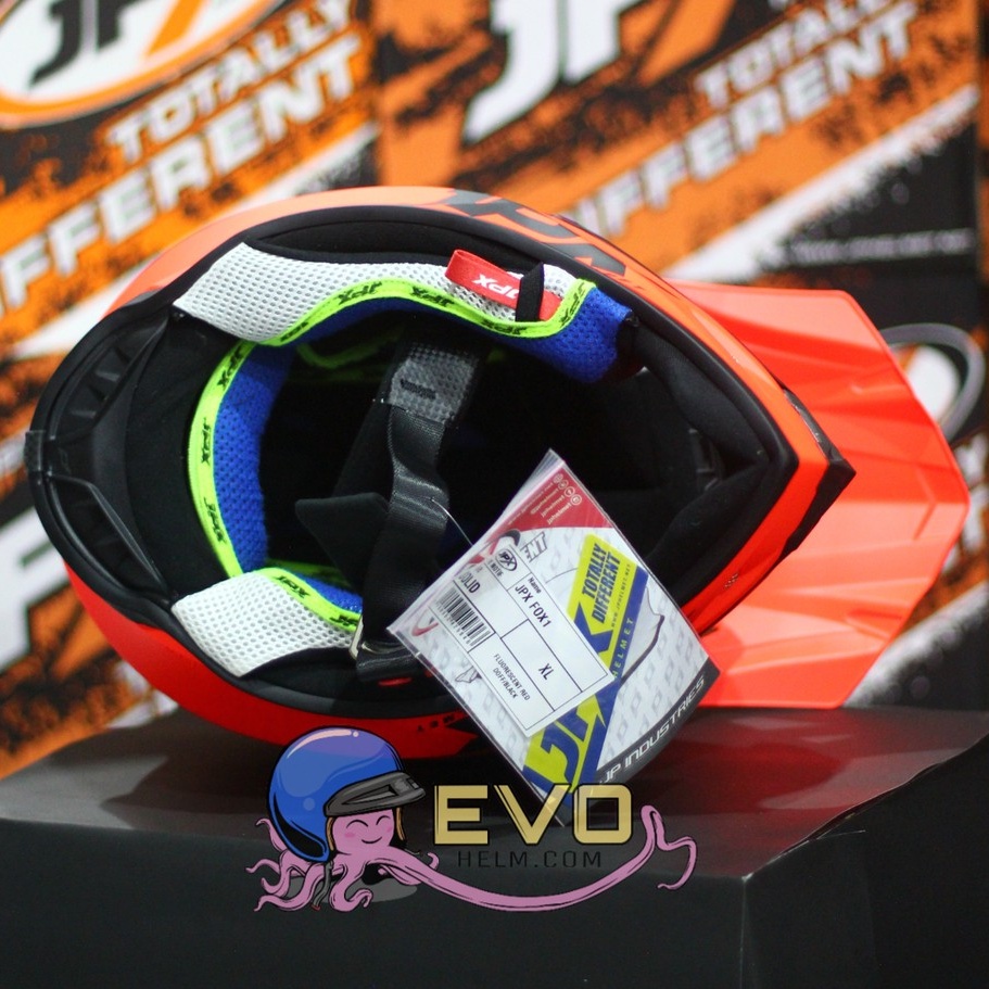 HELM JPX CROSS_SOLID - RED DOFF/ BLACK + GOOGLE SNAIL (ONGKIR 2 KG) HELM JPX TERBARU