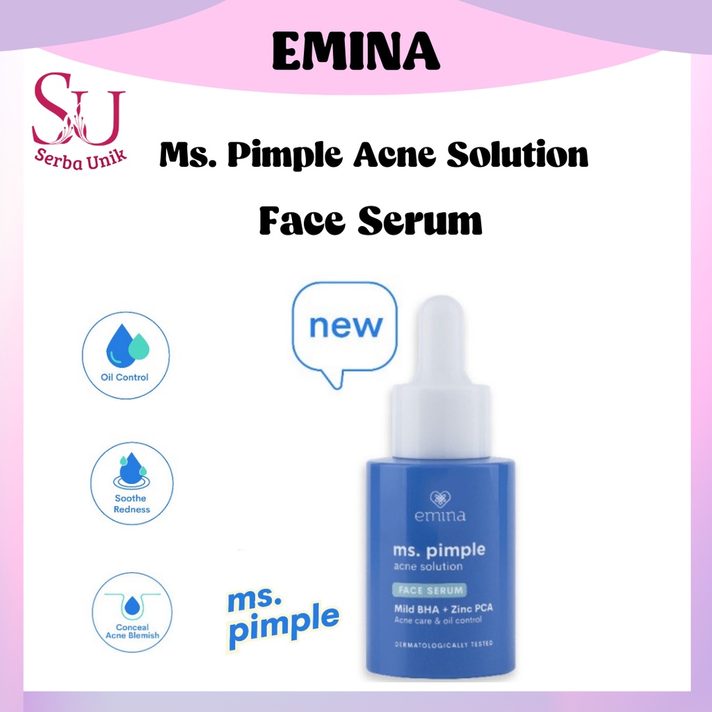 Emina Ms Pimple Acne Solution Face Serum 30ml