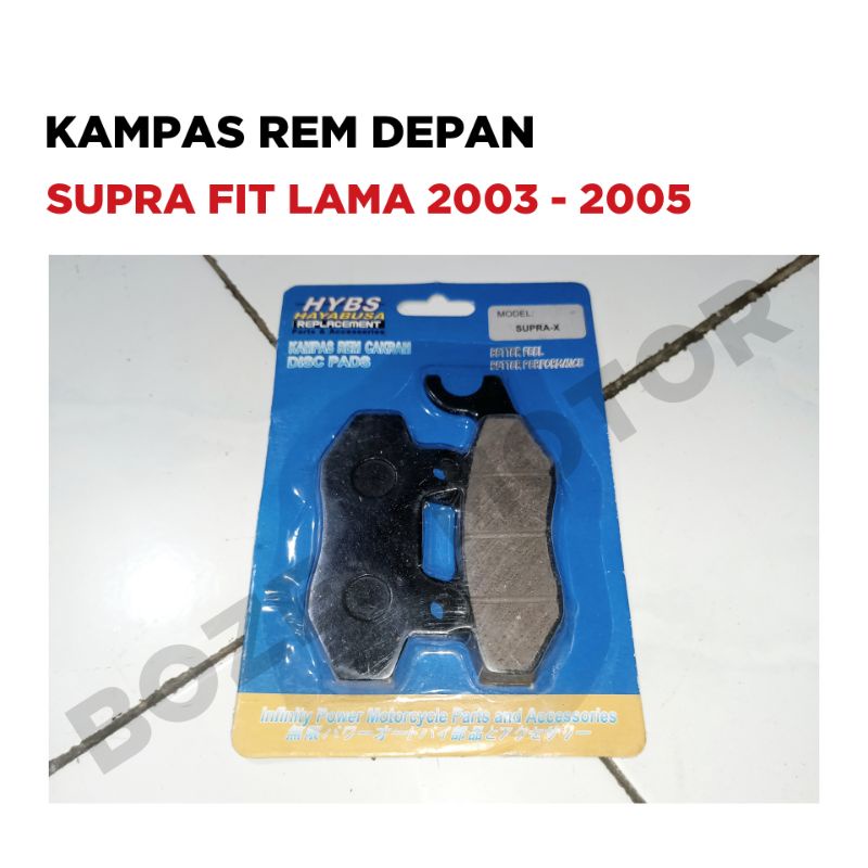 Kampas Rem Depan Supra Fit Lama 2003 2004 2005 / Dispad Cakram / Kanvas Disc Pads Pad Disfad Old 100