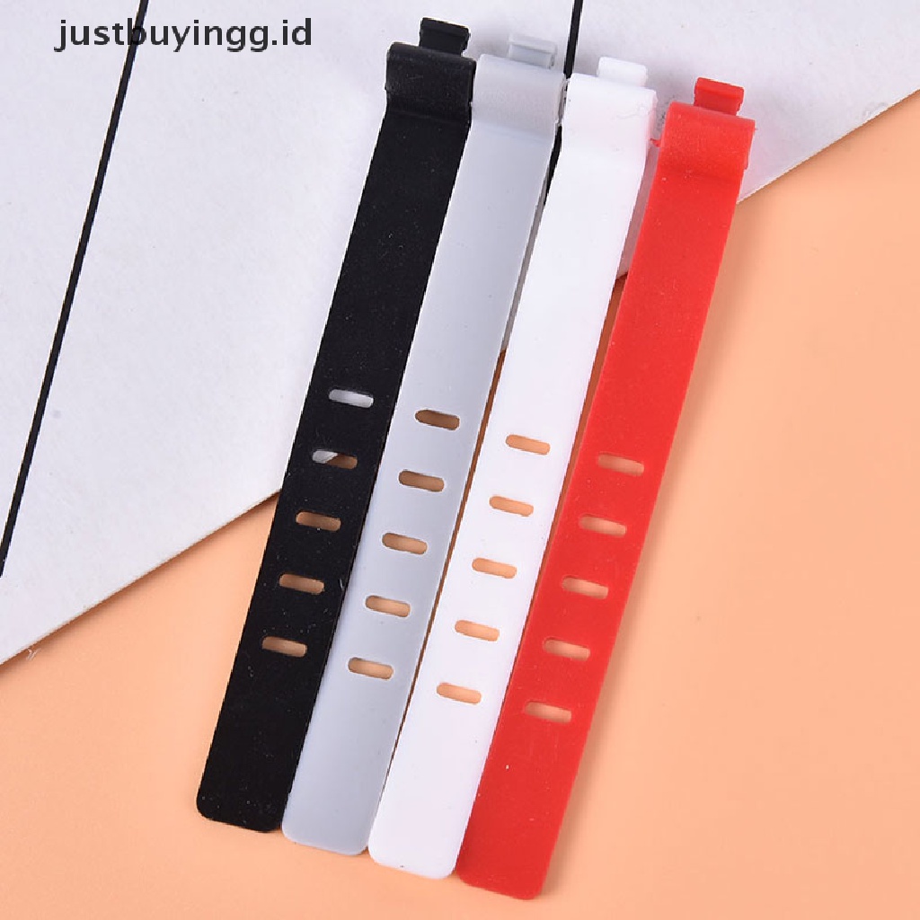 [justbuyingg.id] 2PCS Silicone Phone Data Cable Winder Earphone Clip Charger Organizer Cable Tie ID