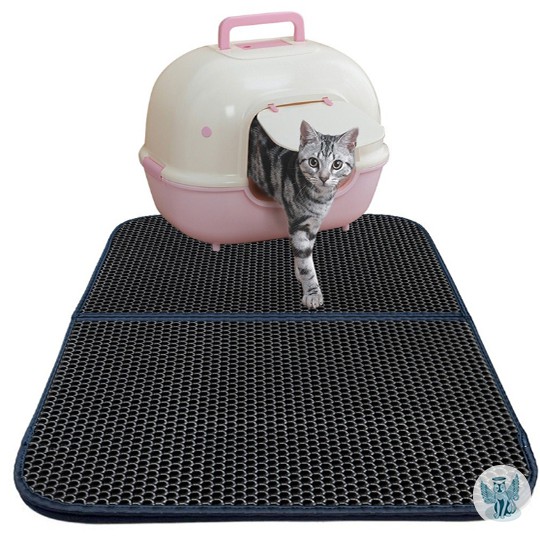 Foldable Layered Litter Catcher (70 x 55 cm) - Cat Litter Mat Keset Pasir Kucing