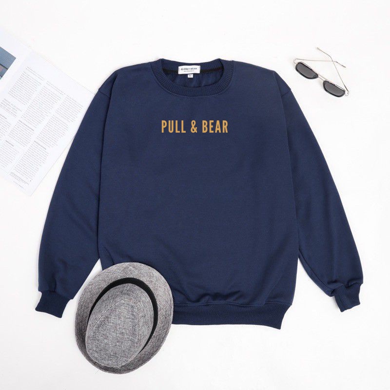 Sweatshirt PULL &amp; BEAR Cream Simple | Sweater Simple Pria PULL N BEAR | Sweater pull bear Top Quality