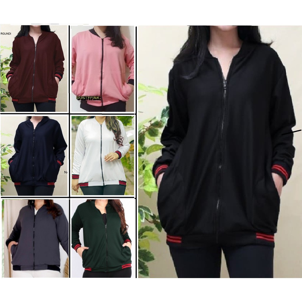 JAKET WANITA JUMBO BIG SIZE BB-SCUBA XXXL