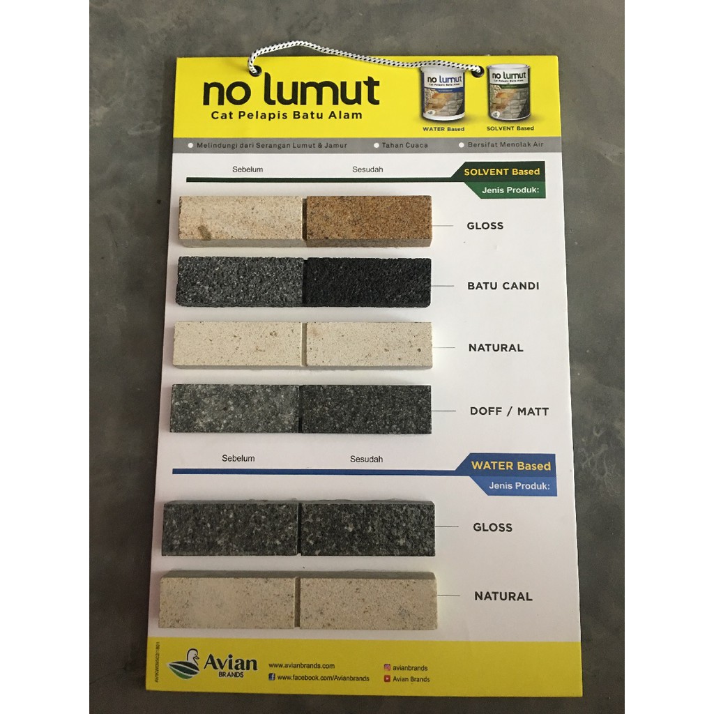 Katalog cat batu alam No Lumut by Avian Brands