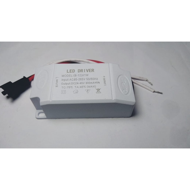 [DSP-9166] LED DRIVER CASING PLASTIK (8-12)X1WATT 300mA B0812