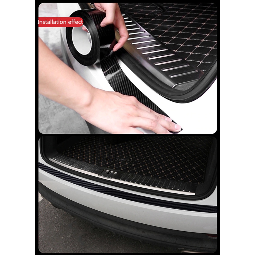 Stiker Protector Mobil Carbon Fiber Car Wrap Film 5 Meter / Anti Gores Pintu Mobil