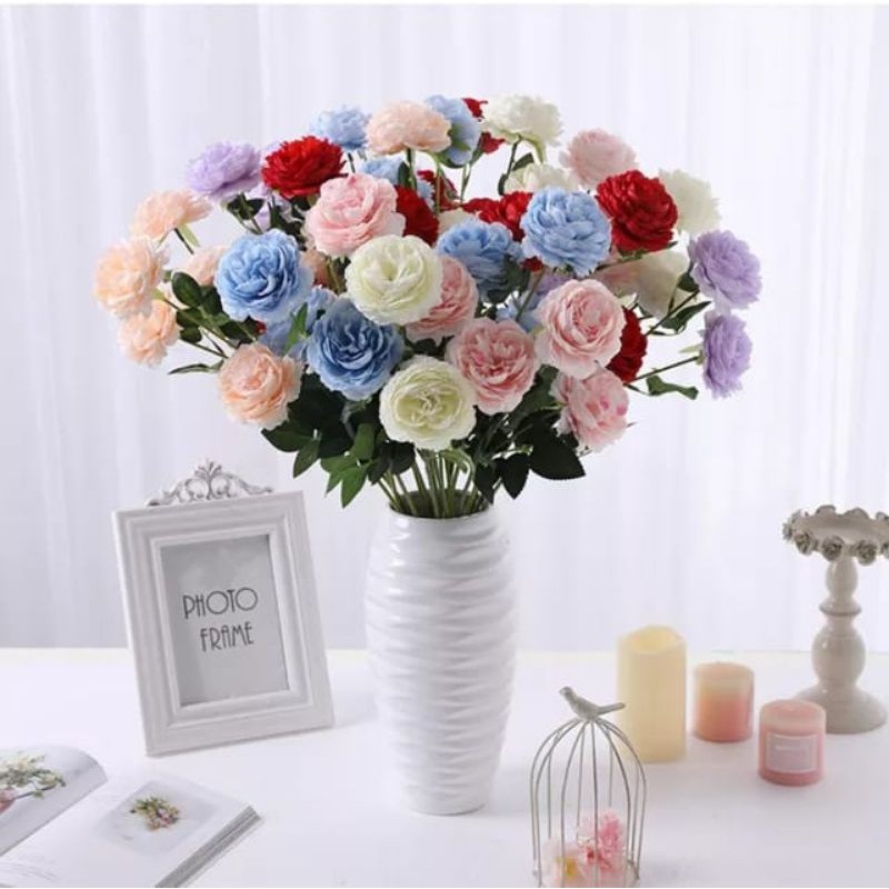 Artificial Flower Bouquet Peony Fake Home Wedding Table Decoration