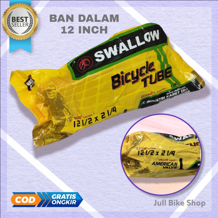 Ban dalam 12&quot; inch sepeda anak swallow 12 1/2 x 2 1/4 kecil mini inchi