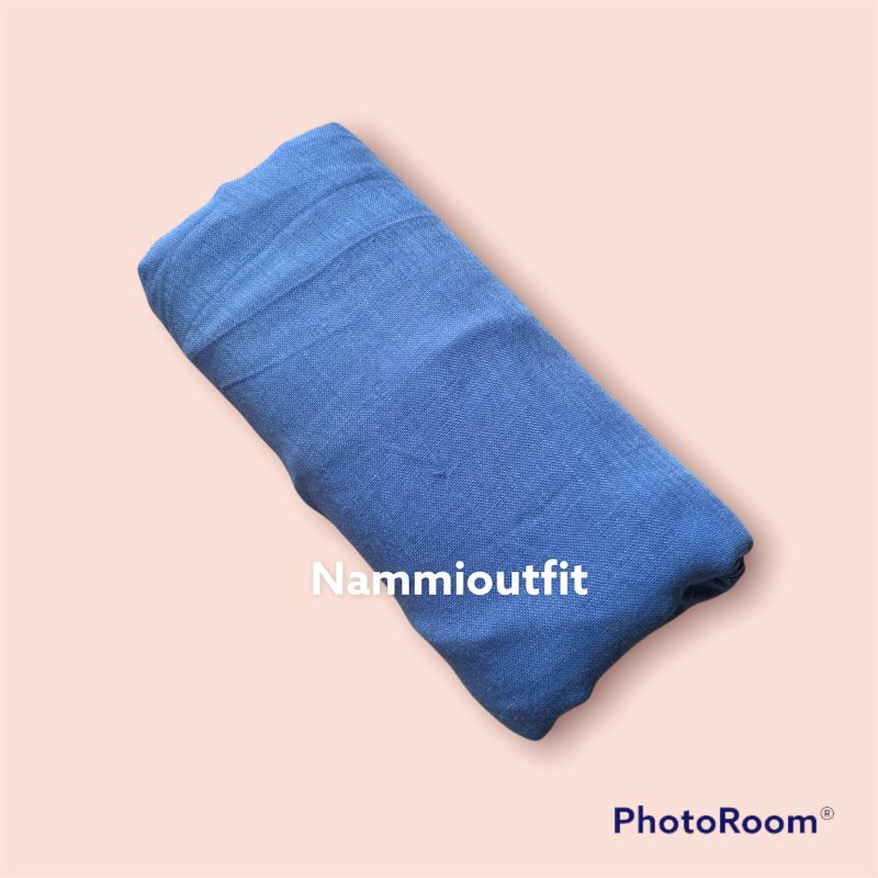 Hijab Segi Empat Paris Premium Free Gift-Blue ocean