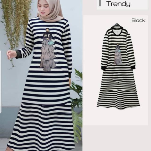 Dress/gamis panjang GMB salur