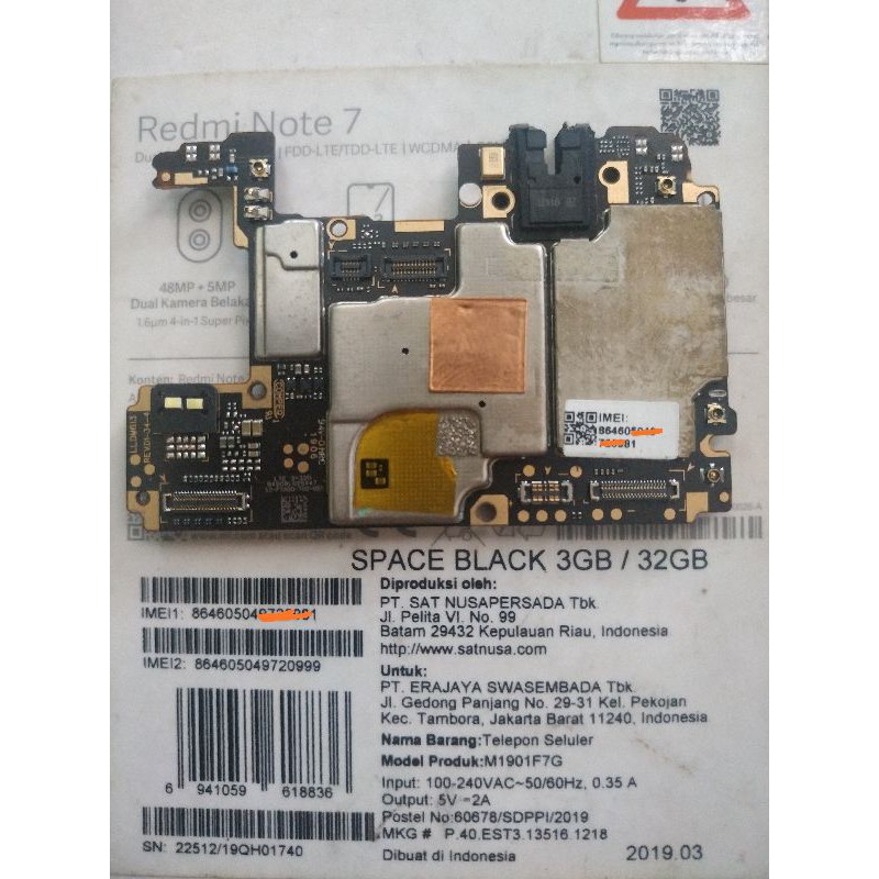 Mesin Xiaomi Redmi Note 7