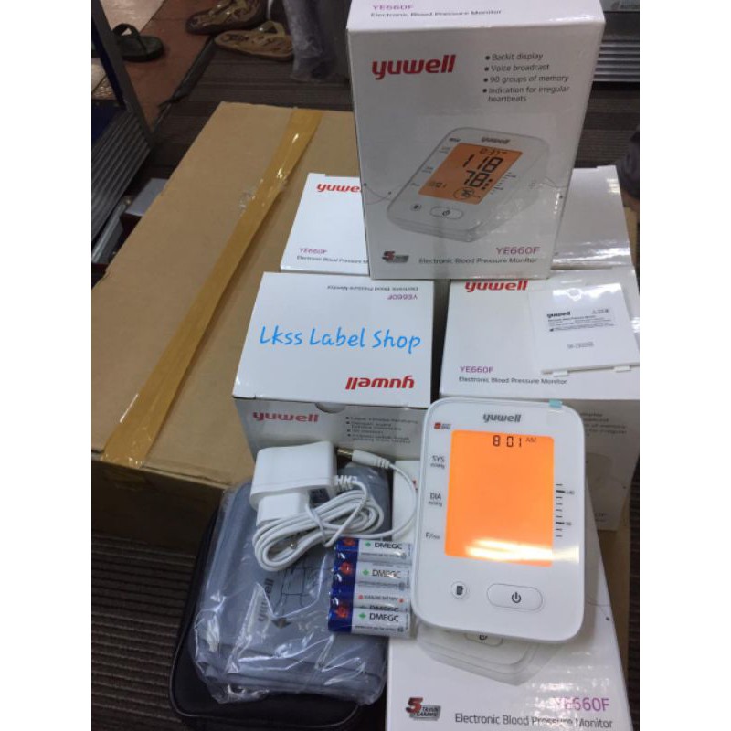 Tensimeter Digital Yuwell YE660F/Layar Kuning Dan Suara