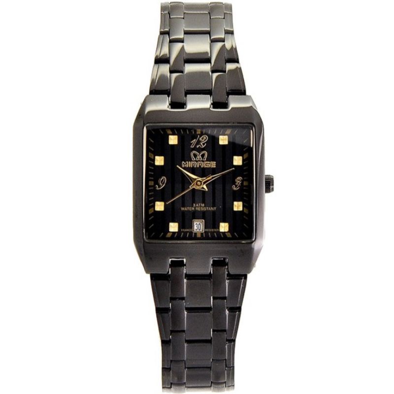 JAM TANGAN WANITA MIRAGE ORIGINAL FULL BLACK JAM TANGAN CEWEK MIRAGE WATCH ORIGINAL JAM TANGAN WANITA SEGI EMPAT TERLARIS RANTAI HITAM_MIRAGE ANALOG WARNA TIDAK LUNTUR_JAM TANGAN WANITA TERLARIS MEWAH JAM TANGAN WANITA MIRAGE ANALOG_TAHAN AIR JAM MIRAGE