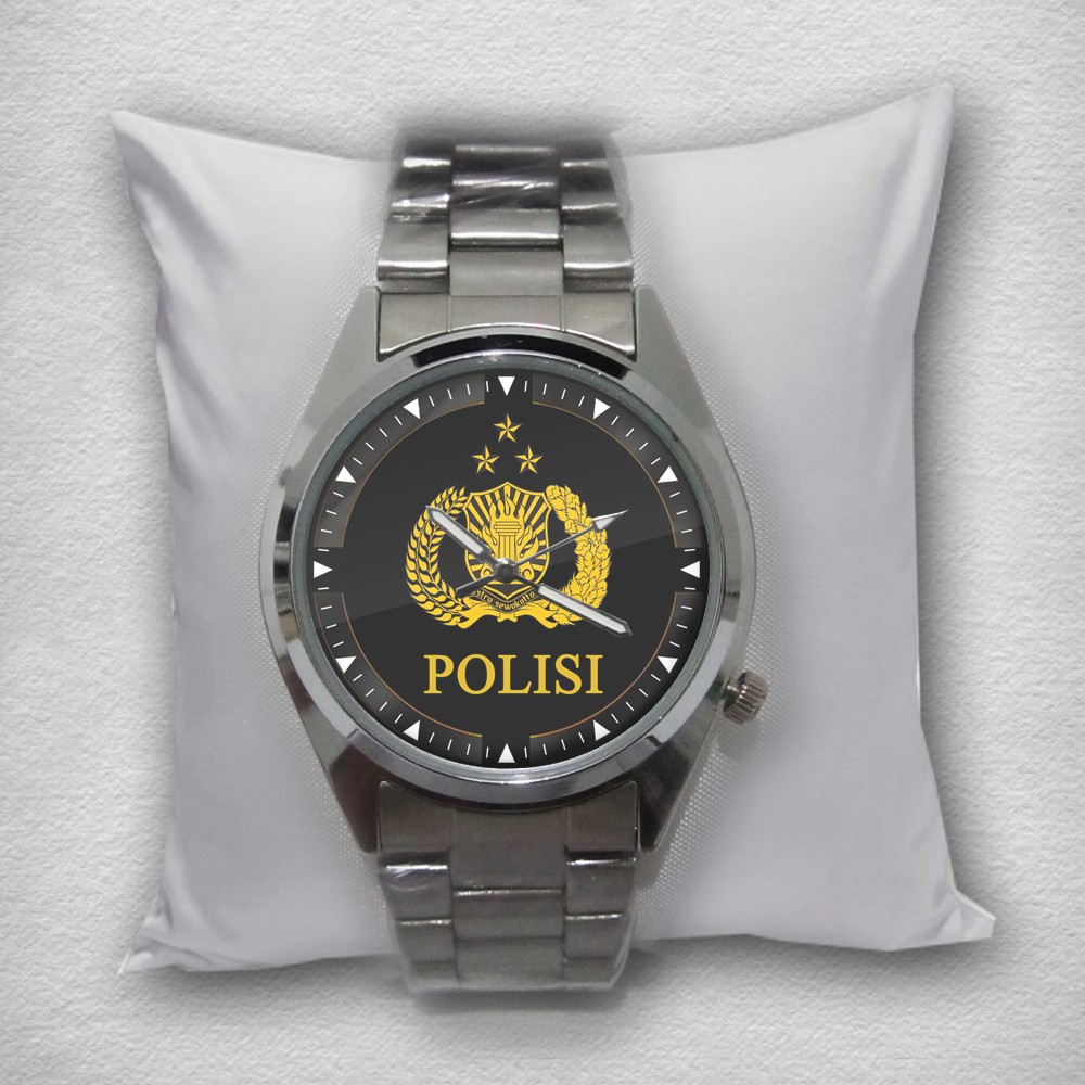 Polisi 01 Jam Tangan Pria Stainless Steel Custom