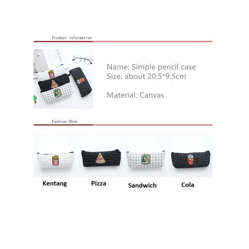 

TP0044 Tempat Pensil Food Pattern / Tempat Kosmetik