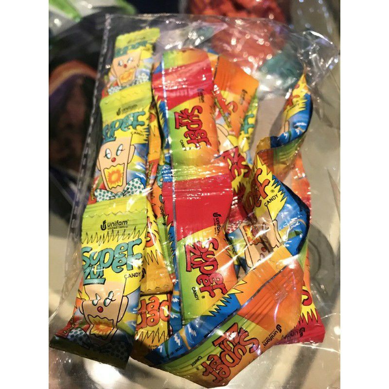 

permen SUPER ZUPER CANDY 1 PACK best seller cod termurah jajan lawas jadul mamisan jadoel
