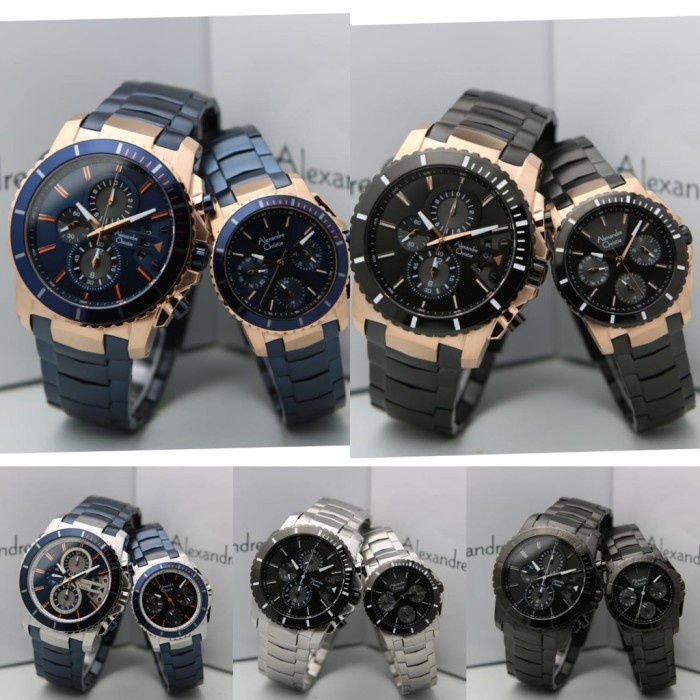 Jam tangan couple Alexandre Christie AC 6455 AC6455 Original Garansi