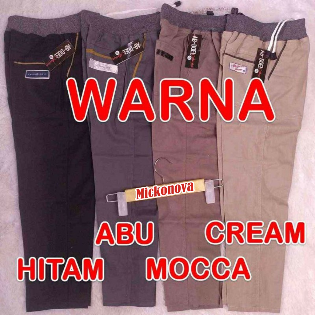 Celana Chino Chinos Cino Panjang Anak Laki Laki Cowo Bahan Melar Stretch Kolor Murah Import 2-11 Tahun