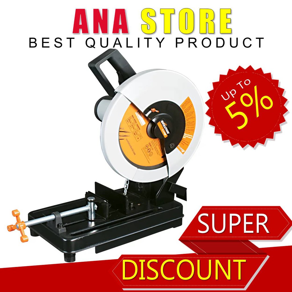 Evolution RAGE 2 355mm Cut off Saw - Mesin Gergaji TCT Multipurpose 14 Inch