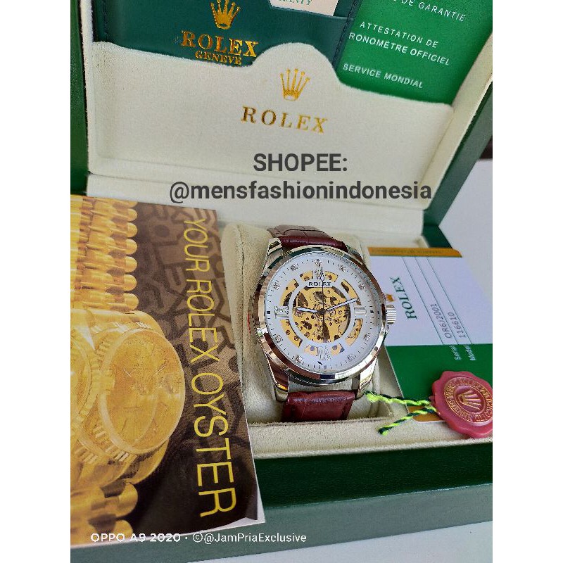 JAM TANGAN ROLEX  AUTOMATIC TANPA BATERAI GOOD QUALITY