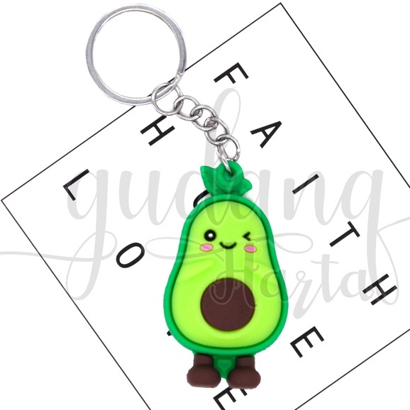 Gantungan Kunci Wink Avocado Keychain Motif Buah Alpukat GH 302024