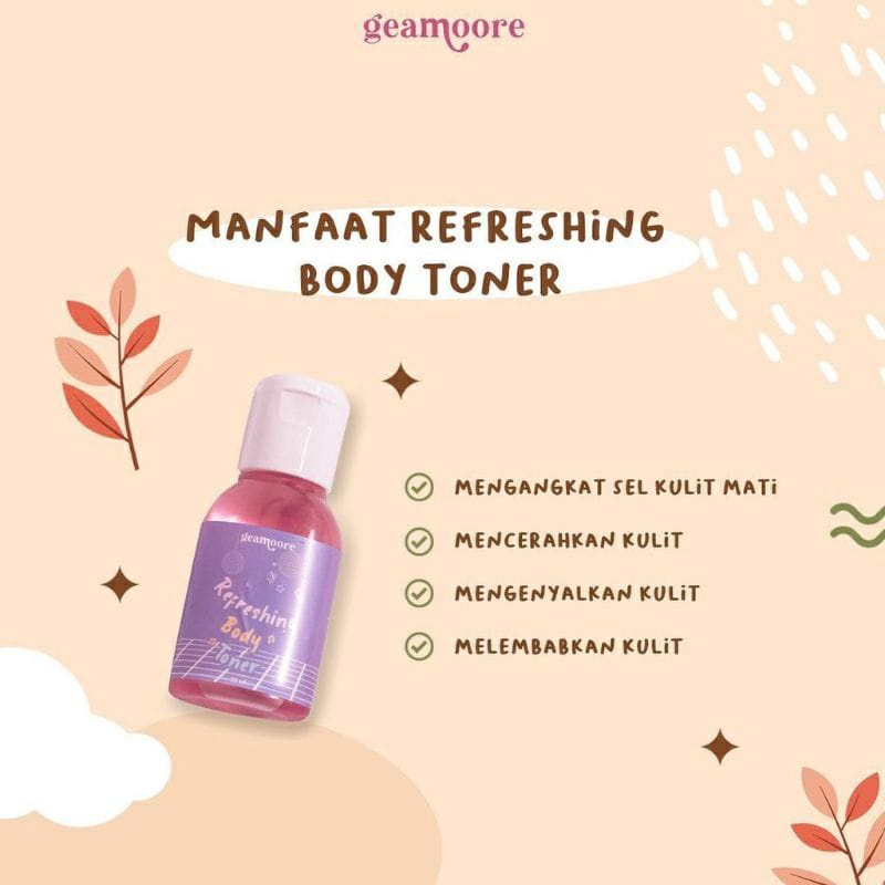 Refreshing Body Toner by Geamoore 30 ml / Toner badan geamoore / Body Toner Geamoore 30 ML