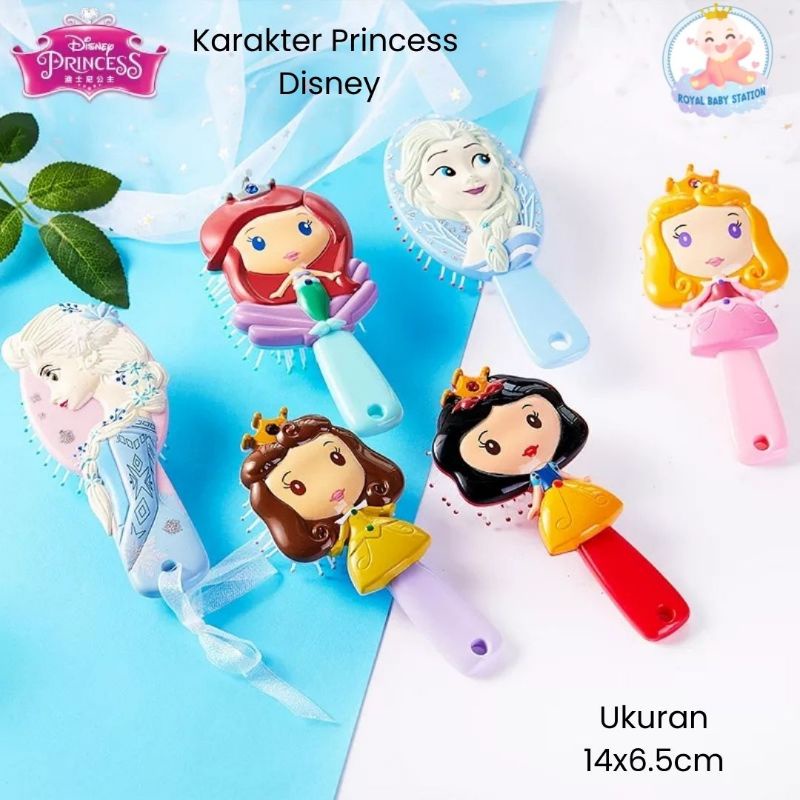 Sisir Anak dan Bayi 3D Karakter Princess Premium