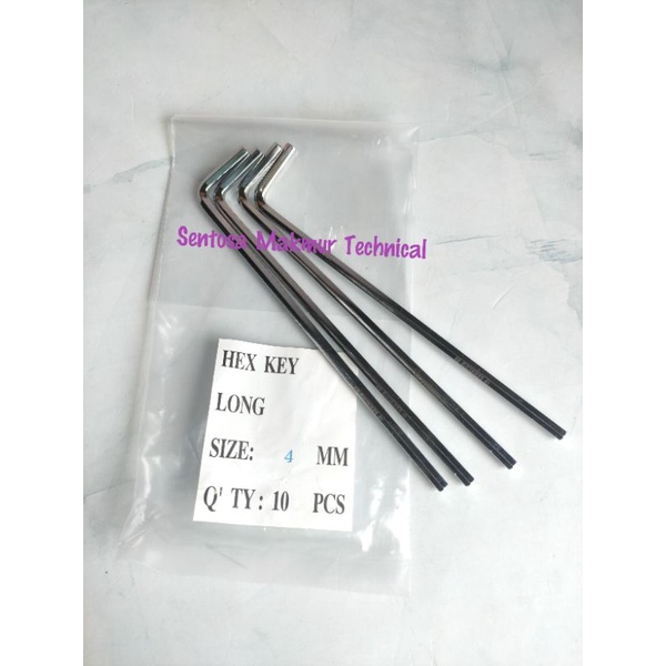 TEKIRO 4 MM Kunci L Long Panjang Hex Key 4mm