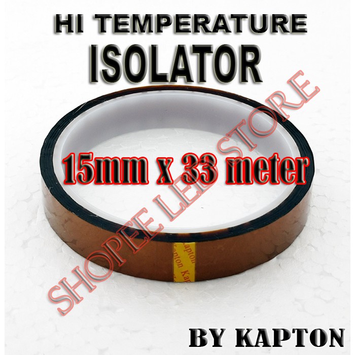 HI TEMPERATUR ISOLATOR KAPTON TAPE FOR HPL LED COB DIY LAMPU SOROT AQUASCAPE