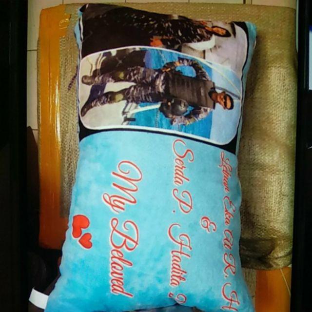 Bantal Foto Fullprint Bantal Custom Desain Cantik Hasil Berkualitas,tersedia 3ukuran Bantal Kenangan