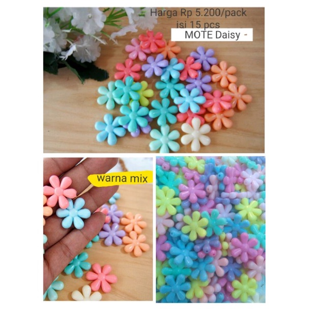 Manik Pastel - Monte Manik Bunga Daisy