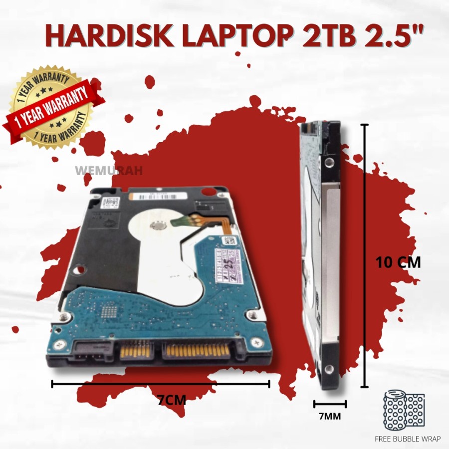 Hardisk Laptop Internal 2TB 2.5&quot; SATA - Hardisk Notebook 2TB - Hardisk Ps 2TB