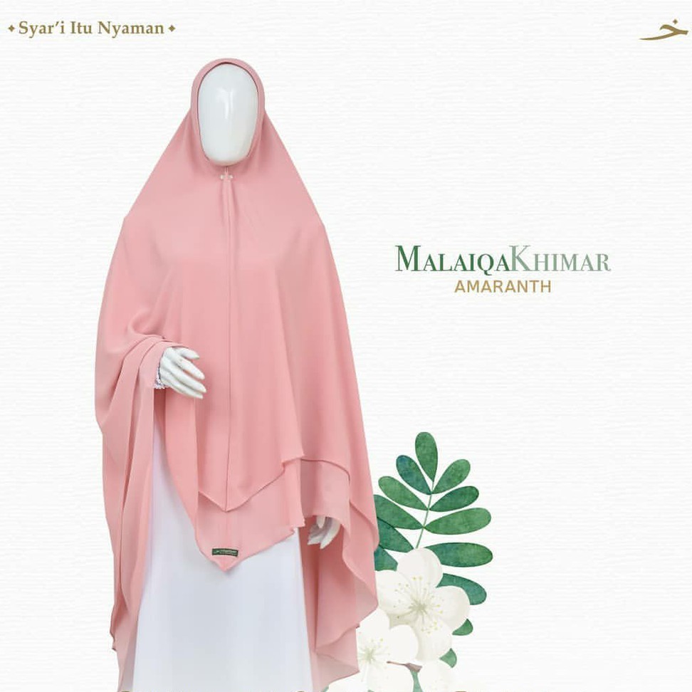 MALAIQA KHIMAR | HIJAB SYARI POLOS KHADIJAH INDONESIA