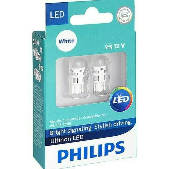 NEW PHILIPS LED VISION T10 LAMPU SENJA MOTOR MOBIL , Q1 ....