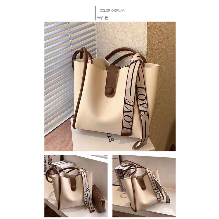 172368 Tas Wanita Import Totebag Cewek Impor 2 in 1