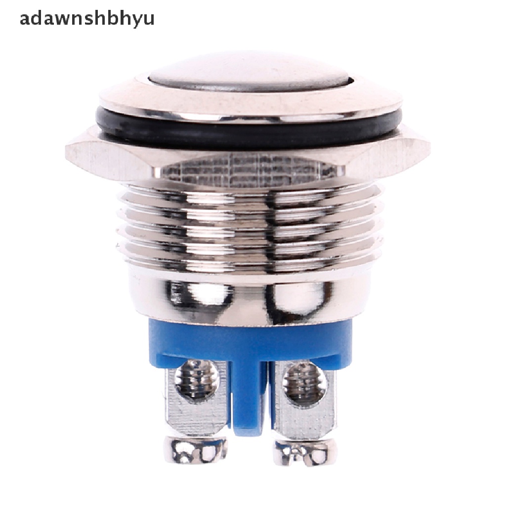 Adawnshbhyu 1Pc 16mm Tahan Air momentary metal push button switch Saklar Bulat