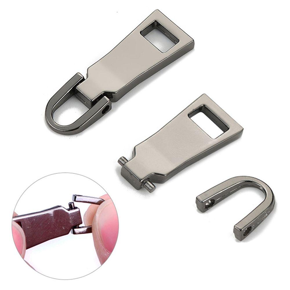 Lanfy Zipper Pullers Universal Metal Detachable DIY Aksesoris Jahit Zipper Sliders