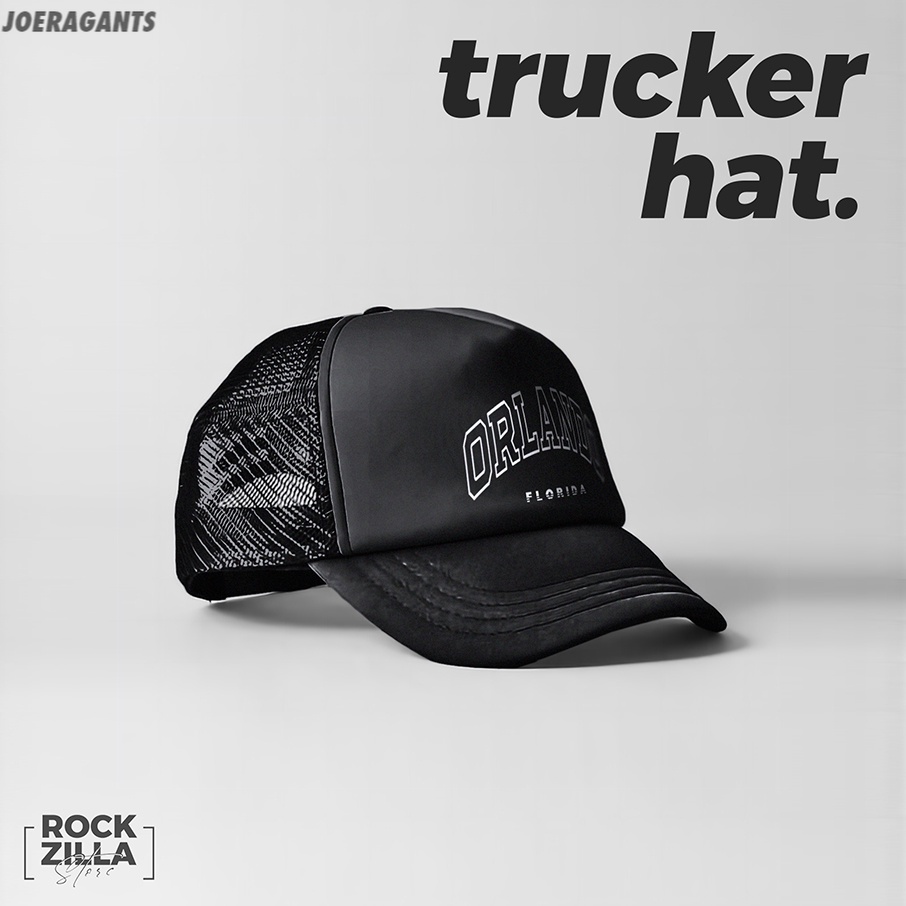 Topi Trucker Distro Premium Custom Tag - Orlando