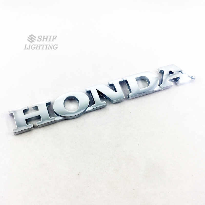 1Pc Stiker Emblem Logo Honda Bahan ABS Krom Untuk Fender Samping Mobil Honda