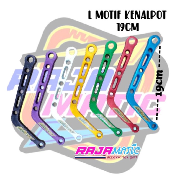 L Knalpot L Kenalpot Pangkon Kenalpot Breket Knalpot Breket Panjang 19 cm