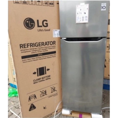 LG Kulkas 2 Pintu 333L Smart Inverter Door Cooling GN-G372SLCB 372SLCB