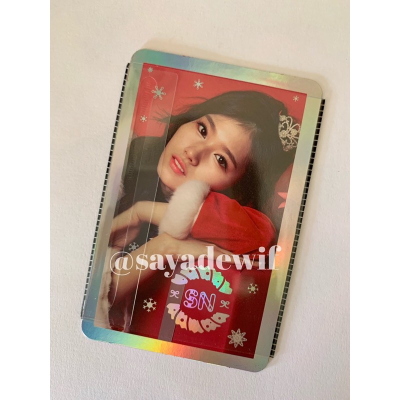 Photocard Sana Holo Twicecoaster : Lane 1 Christmas Edition