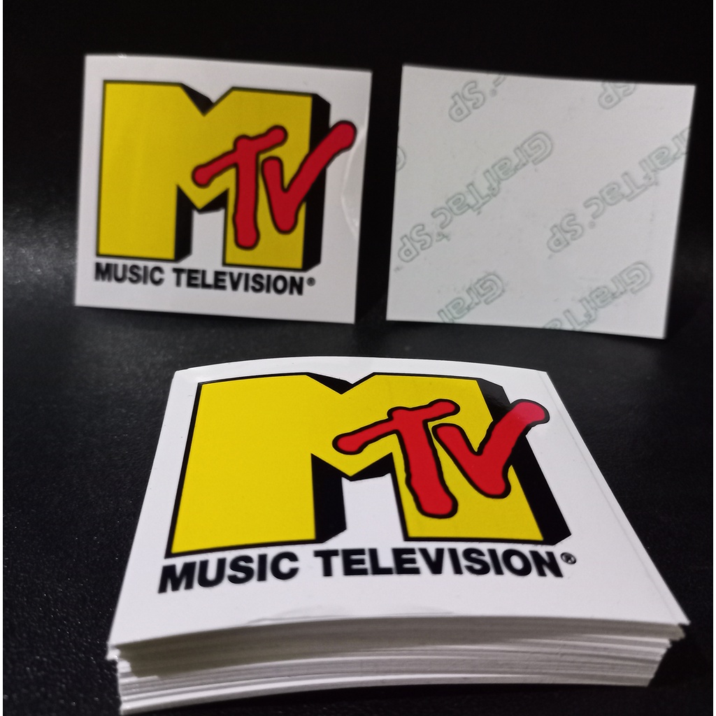 STIKER GRAFTAC - Logo Music Television - STIKER AESTHETIC LAPTOP, AKSESORIS HP, ANTI AIR, MOTIF,HELM