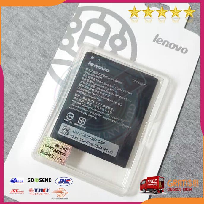 Acc Hp Baterai Rtbaterai Lenovo A6000 A6000+ Bl242 Original