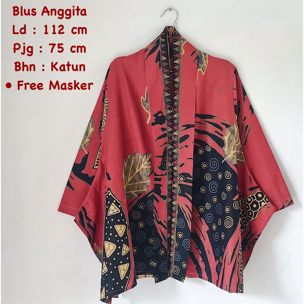 Blus Anggita batik solo atasan kerja trendy