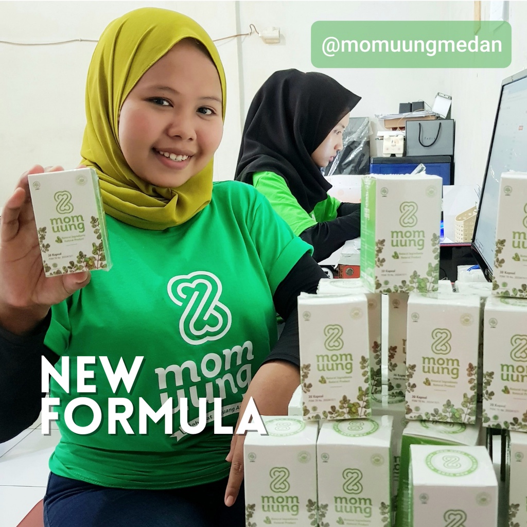 ASI BOOSTER MOM UUNG 60 KAPSUL PENGENTAL PELANCAR ASI MOMUUNG SUPLEMEN ASI HALAL BPOM