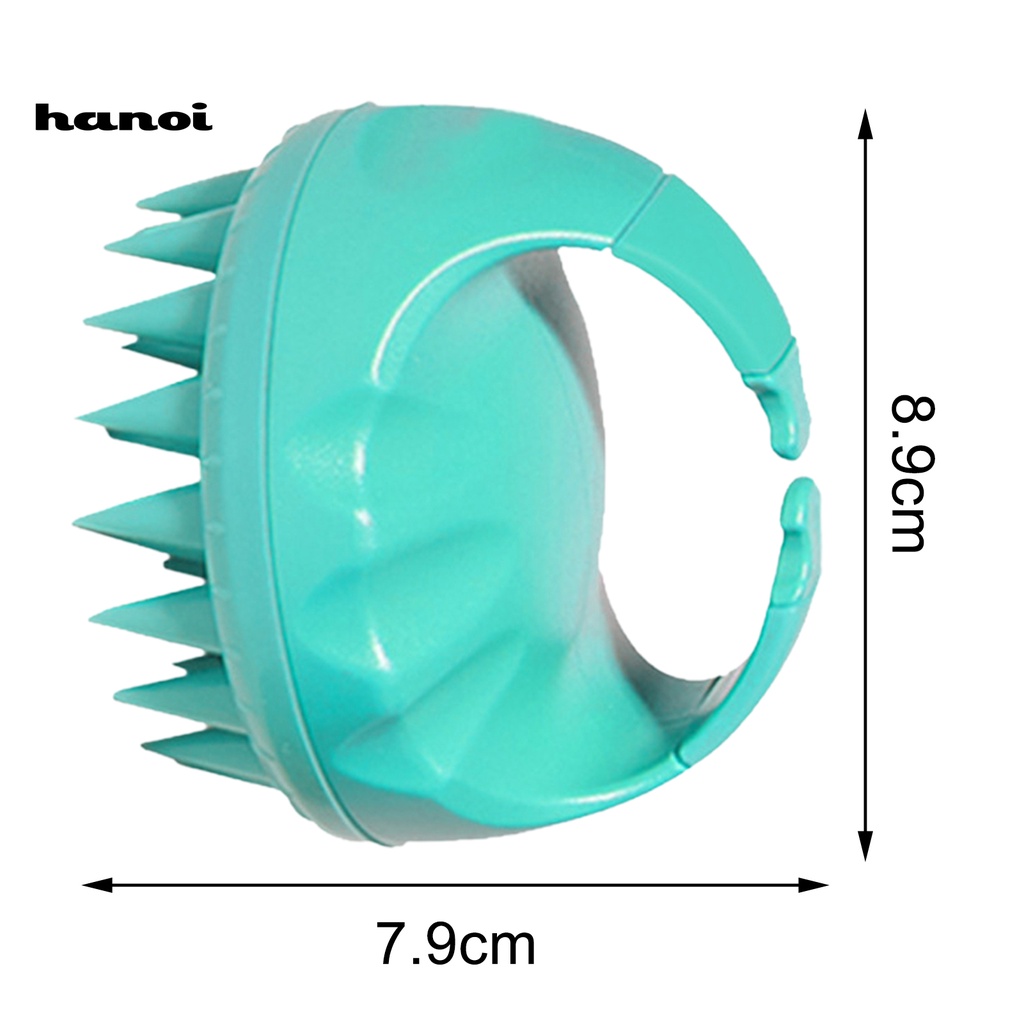 HQTM_Massage Shampoo Brush Soft Bristles Deep Cleaning Silicone Dandruff Hair Growth Massage Shampoo Brush for Salon